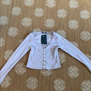 NWT Brandy Melville purple crop sweater